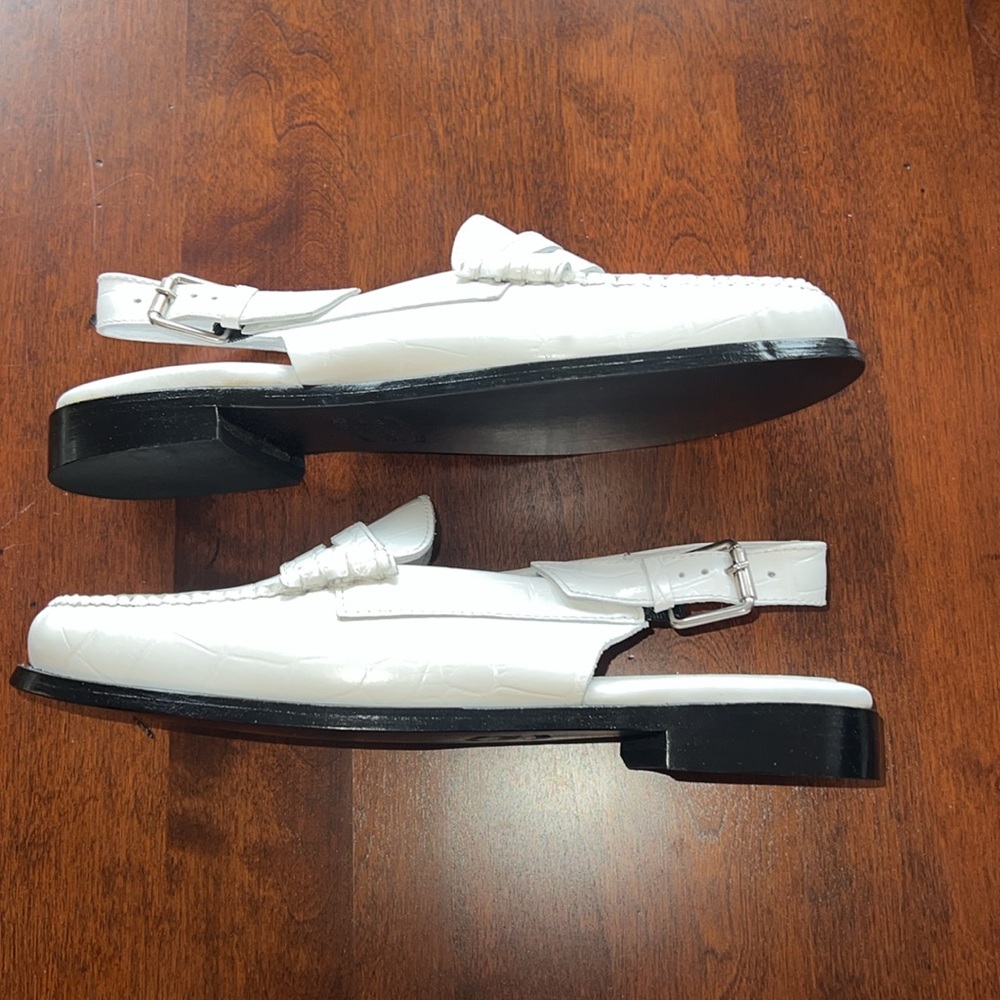 G.H. BASS ORIGINALS WOMENS WHITNEY CROC SLING BACK WEEJUNS SIZE 9.5 NEW - Picture 9 of 12